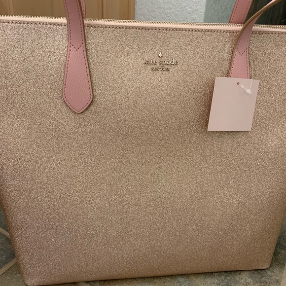 KATE SPADE LARGE JOELEY SHOULDER TOTE ROSE GOLD - Picture 3 of 8